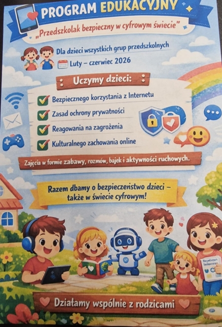 Przedszkolak bezpieczny w cyfrowym świecie.