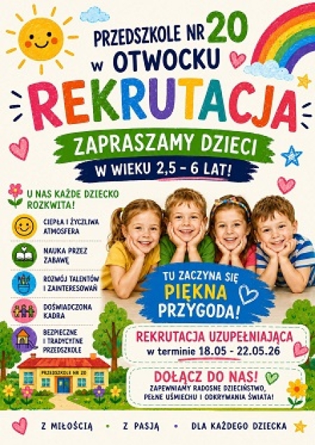 Rekrutacja uzupełniająca na rok szkolny 2026/2027