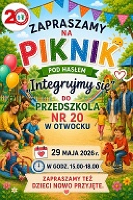 Zaproszenie na piknik pod hasłem '' Integrujmy się''